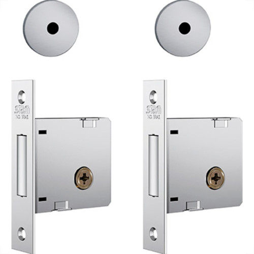 Trava Stam Quadr.1004 Cromado Inox Par Trava Stam Quadr.1004 Cromado Inox Par