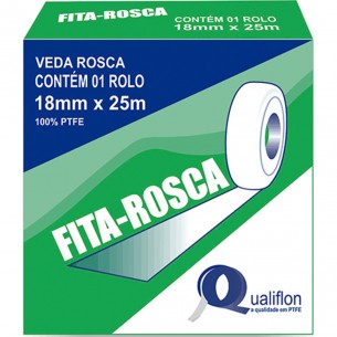 Veda Rosca Qualiflon 3/4X25 . / Kit C/ 60 Unidades