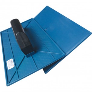 Desempenadeira Pvc Emave Azul Lisa 16X28 . / Kit C/ 6 Unidades