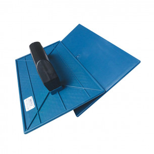 Desempenadeira Pvc Emave Azul Lisa 22X34 . / Kit C/ 6 Unidades