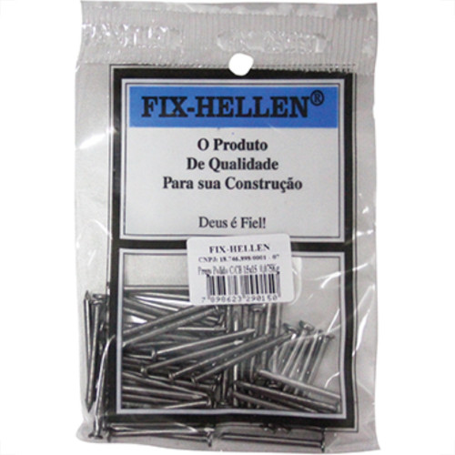 Prego Polido C/Cabeça 15X15 (2,40X34mm) 75Grs - Kit C/10 Pacotes Prego Polido C/Cabeça 15X15 (2,40X34mm) 75Grs - Kit C/10 Pacotes