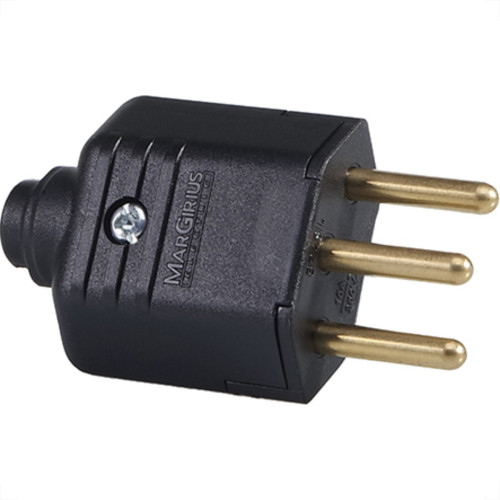 Pino Macho Margirus 2P+T 10A Pr - Kit C/10 Unidades Pino Macho Margirus 2P+T 10A Pr - Kit C/10 Unidades