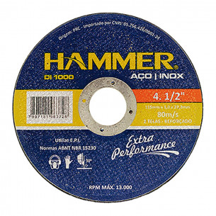 Disco Sped/Inox Hammer 4.1/2X7/8X1.0 . / Kit C/ 10 Unidades