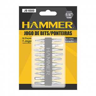 Jogo Ponteira Hammer Fend/Ph 10Pc Jb6000