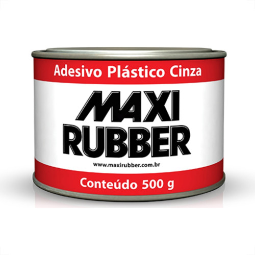 Massa Plastica 500Gr Maxi Rubber Cinza Massa Plastica 500Gr Maxi Rubber Cinza