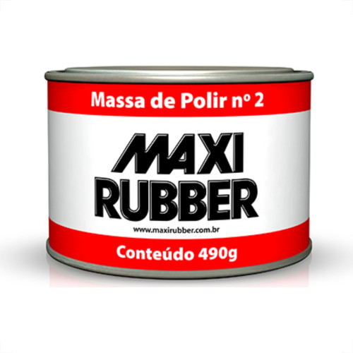 Massa P/Polir Maxi Rubber N2 490Gr Massa P/Polir Maxi Rubber N2 490Gr