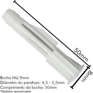 Bucha Fix.Sfor Mu 08 C/500 P/Tijolo Fur