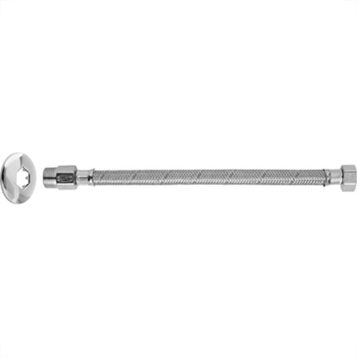 Engate Cromado Flex Blukit 40Cm Malha Inox Engate Cromado Flex Blukit 40Cm Malha Inox