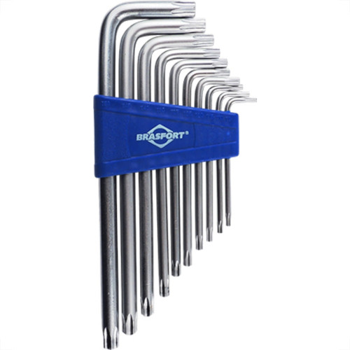 Jogo Chave Torx Lg Brasfort T10 T40 7Pc Jogo Chave Torx Lg Brasfort T10 T40 7Pc