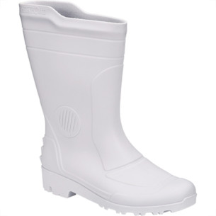 Bota Galocha Pega Forte Branco Cano Medio N.38