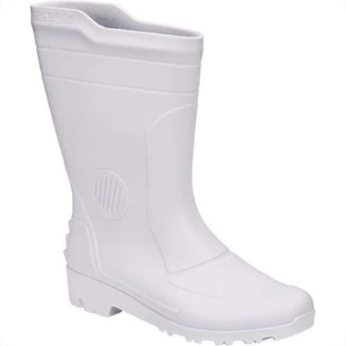 Bota Galocha Pega Forte Branco Cano Medio N.43 Bota Galocha Pega Forte Branco Cano Medio N.43