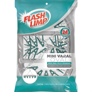 Varal Mini C/24 Prend.Oval Flash Limp