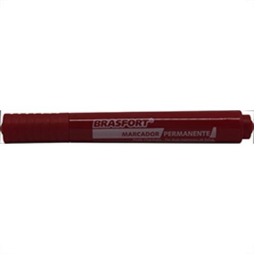 Caneta P/Marcacao ''Pincel'' Brasfort Verm - Kit C/12 Unidades Caneta P/Marcacao ''Pincel'' Brasfort Verm - Kit C/12 Unidades