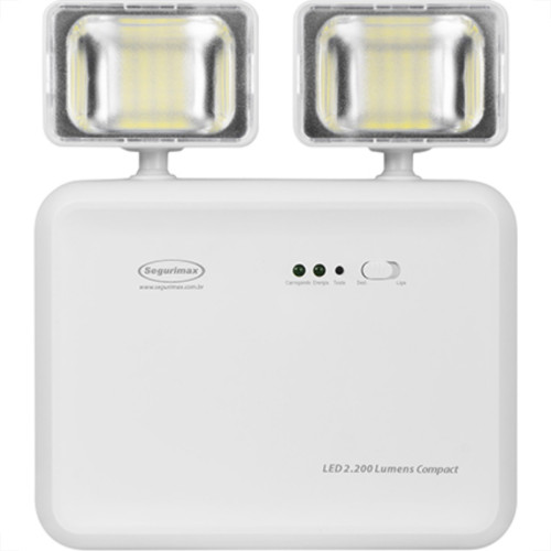 Luminaria Emergencia Led 2200Lm 2Far Segurimax Bivolt Luminaria Emergencia Led 2200Lm 2Far Segurimax Bivolt