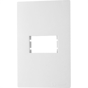 Espelho Placa Peesa Una Max P1702 4X2 1Modulo Branco