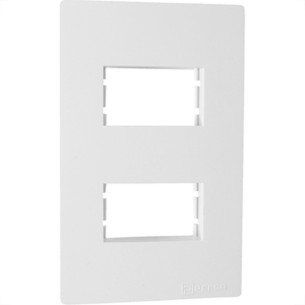 Espelho Placa Peesa Una Max P1704 4X2 2Mod Dist.Branco