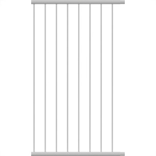 Extensor 40Cm P/Portao Qually Branco