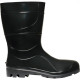Bota Galocha Crival Preto Cano Medio N.39 S/Forro