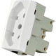Modulo Margirius Sleek 1Tomada 10A Branco
