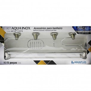 Acessorio P/Banheiro 5Pc Aquainox A.Inox Aquapla