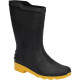 Bota Galocha Grendene Preto/Amarelo C.Medio N.40 S/Forro Bota Galocha Grendene Preto/Amarelo C.Medio N.40 S/Forro