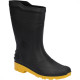Bota Galocha Grendene Preto/Amarelo C.Medio N.43 S/Forro