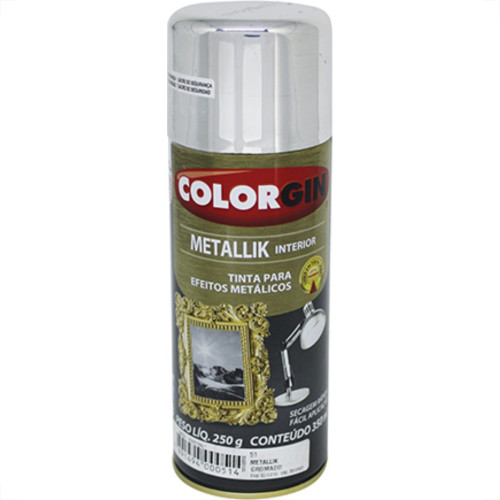 Spray Colorgin Metallik Cromado 350Ml Spray Colorgin Metallik Cromado 350Ml