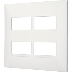 Espelho Placa Pial Plus+ Branco 4X4 4Mod.Dist 618514Bc