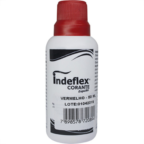 Corante Indeflex Vermelho 50Ml - Kit C/12 Unidades Corante Indeflex Vermelho 50Ml - Kit C/12 Unidades