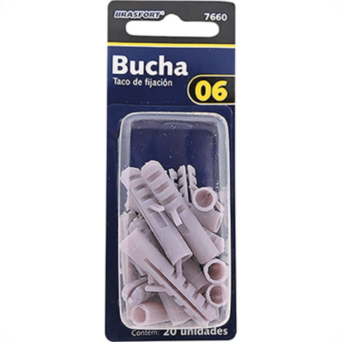 Cartela Brasfort Bucha N.06 C/20 7660 Cartela Brasfort Bucha N.06 C/20 7660