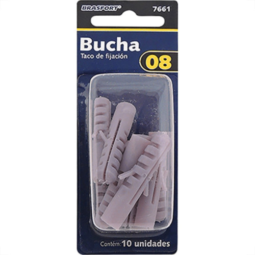 Cartela Brasfort Bucha N.08 C/10 7661 Cartela Brasfort Bucha N.08 C/10 7661