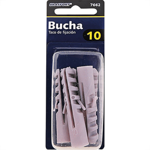 Cartela Brasfort Bucha N.10 C/05 7662 Cartela Brasfort Bucha N.10 C/05 7662