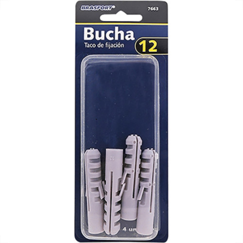 Cartela Brasfort Bucha N.12 C/04 7663 Cartela Brasfort Bucha N.12 C/04 7663