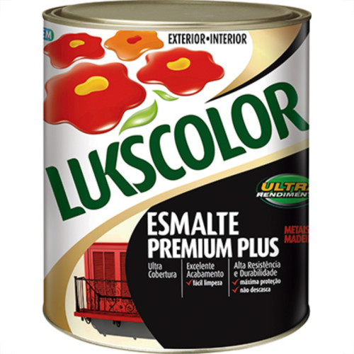 Tinta Esmalte. 1/4 (900ml) Sintetico Prem.Lukscolor Alum Tinta Esmalte. 1/4 (900ml) Sintetico Prem.Lukscolor Alum