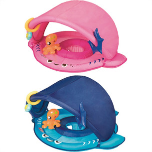 Boia Mor Tubarao C/Fralda E Para-Sol