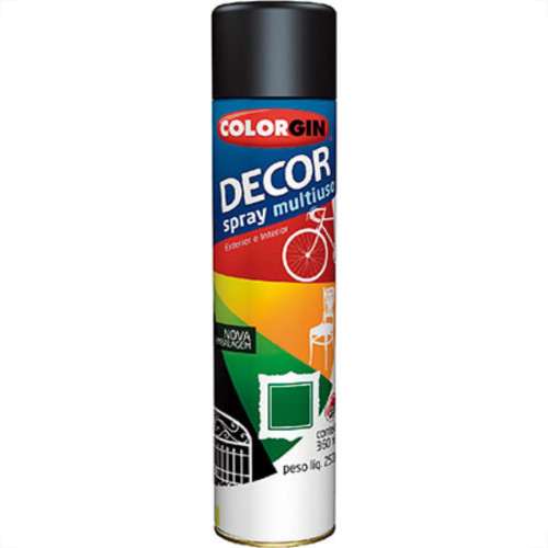Spray Colorgin Decor Marrom Cafe 360Ml 8821 Spray Colorgin Decor Marrom Cafe 360Ml 8821