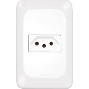 Conjunto Pial Pop 1Tomada 10A Lgx030 Branco