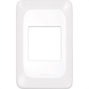 Espelho Placa Pial Pop C/Suporte 4X2 2Int Lgp22 Branco