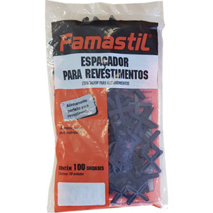 Espacador Piso Famastil 1,0Mm Preto  C/100