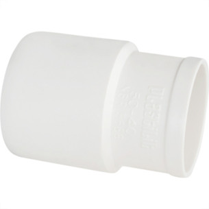 Luva Esgoto Plastilit Reducao 50 X 40 Branco - Kit C/25 Unidades