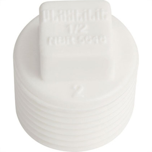 Plug Plastilit Rr 1/2 X 1/2 Branco - Kit C/50 Unidades Plug Plastilit Rr 1/2 X 1/2 Branco - Kit C/50 Unidades