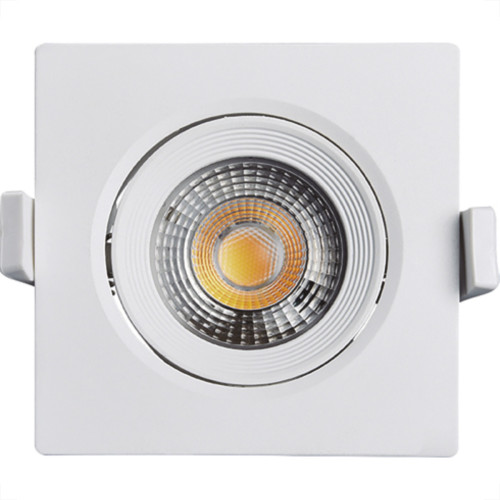 Spot Emb.03W Led 3000K Quadr B_D Branco