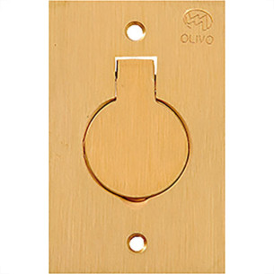 Espelho Placa P/Piso Latao 4X2 1Tomada Red Olivo Pll4