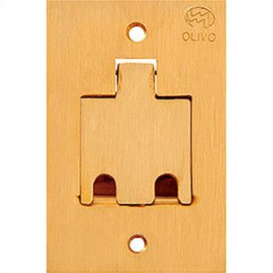 Espelho Placa P/Piso Latao 4X2 Rj11/45 Olivo Pll18