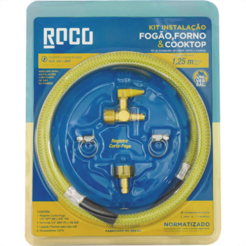 Kit Gas Instal.Fogao/Cooktop Roco 1,25M Kit Gas Instal.Fogao/Cooktop Roco 1,25M