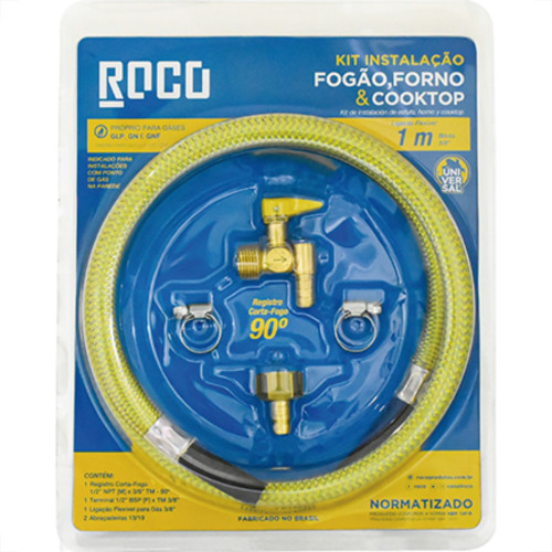 Kit Gas Instal.90 Fogao/Cookt Roco 1,25M Kit Gas Instal.90 Fogao/Cookt Roco 1,25M