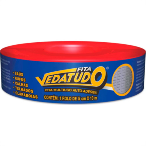 Vedatudo Fita Adesiva Alum 05Cmx10Mt Vedatudo Fita Adesiva Alum 05Cmx10Mt