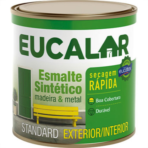 Tinta Esmalte. 1/4 (900ml) Sintetico Eucalar Preto Tinta Esmalte. 1/4 (900ml) Sintetico Eucalar Preto