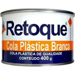 Massa Plastica 400Gr Retoque Branca . / Kit C/ 12 Unidades