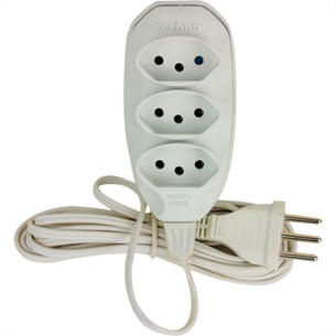 Ext Techna Pl 0,75 5Mt 2P+T10A Branco